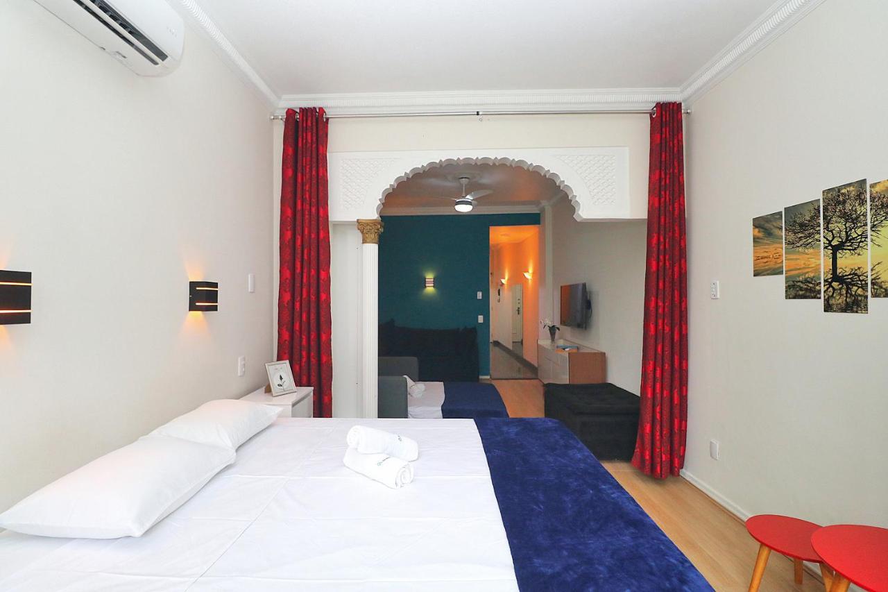리오데자네이루 Fantastico 1 Quarto E Sala Em Copacabana Com Vista Para Natureza 아파트 외부 사진