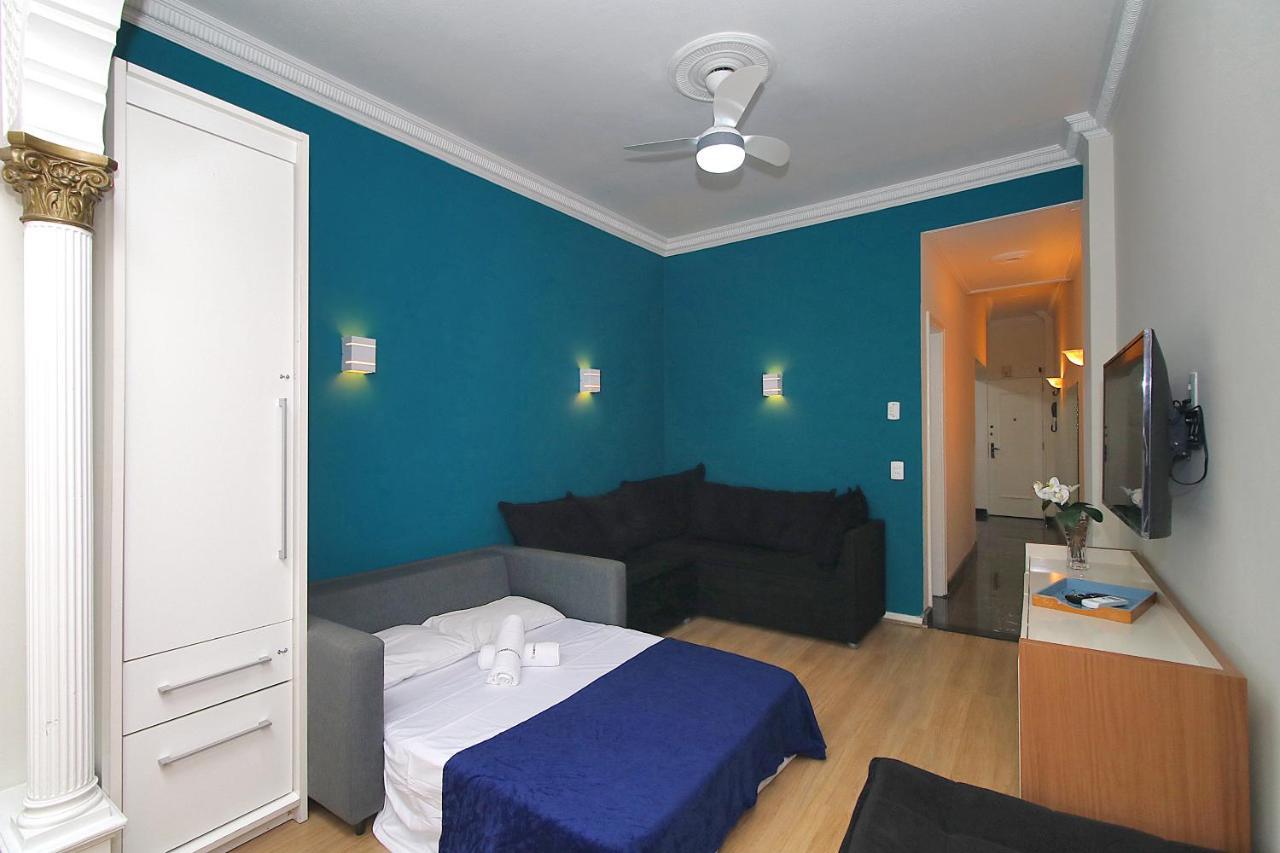 리오데자네이루 Fantastico 1 Quarto E Sala Em Copacabana Com Vista Para Natureza 아파트 외부 사진