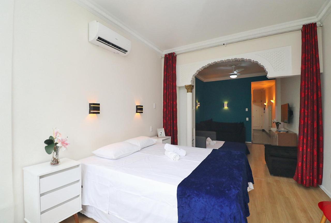 리오데자네이루 Fantastico 1 Quarto E Sala Em Copacabana Com Vista Para Natureza 아파트 외부 사진