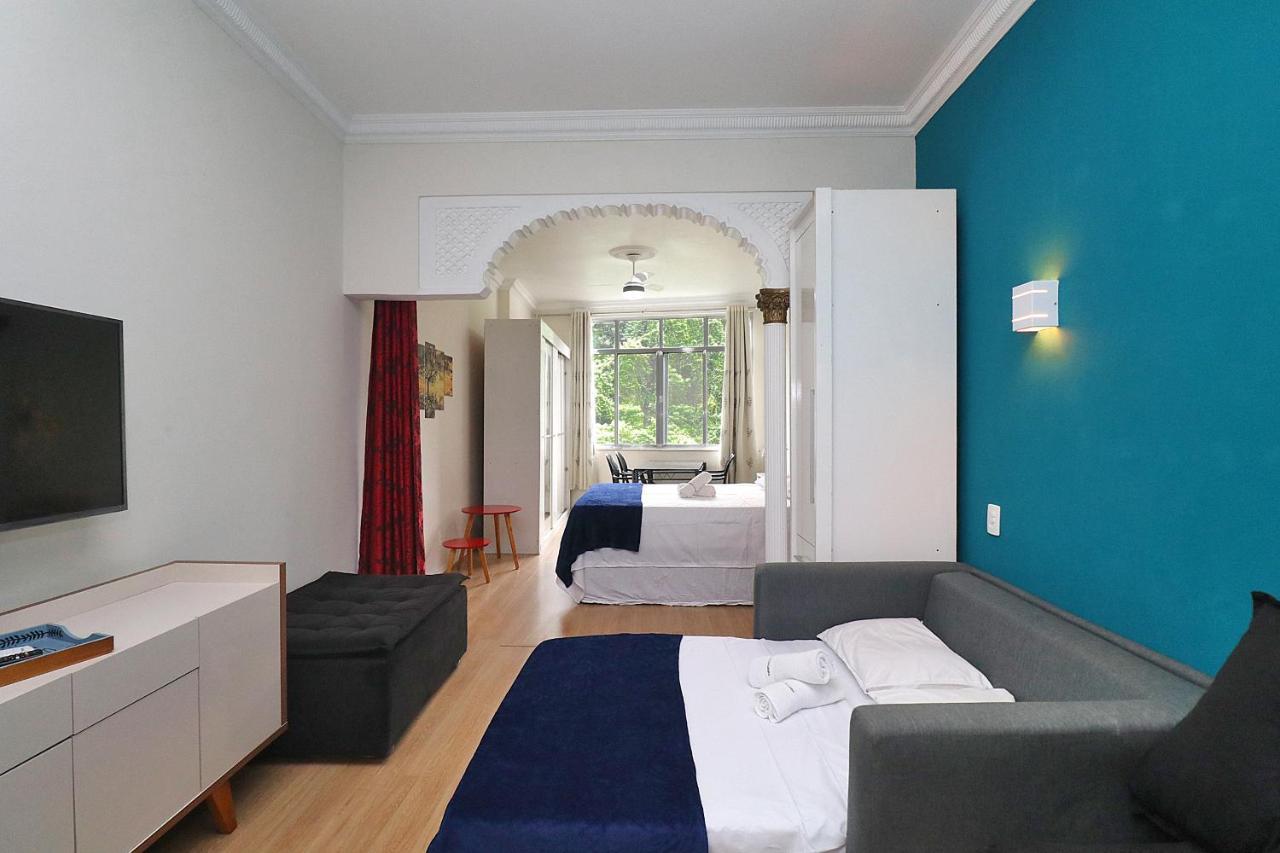 리오데자네이루 Fantastico 1 Quarto E Sala Em Copacabana Com Vista Para Natureza 아파트 외부 사진